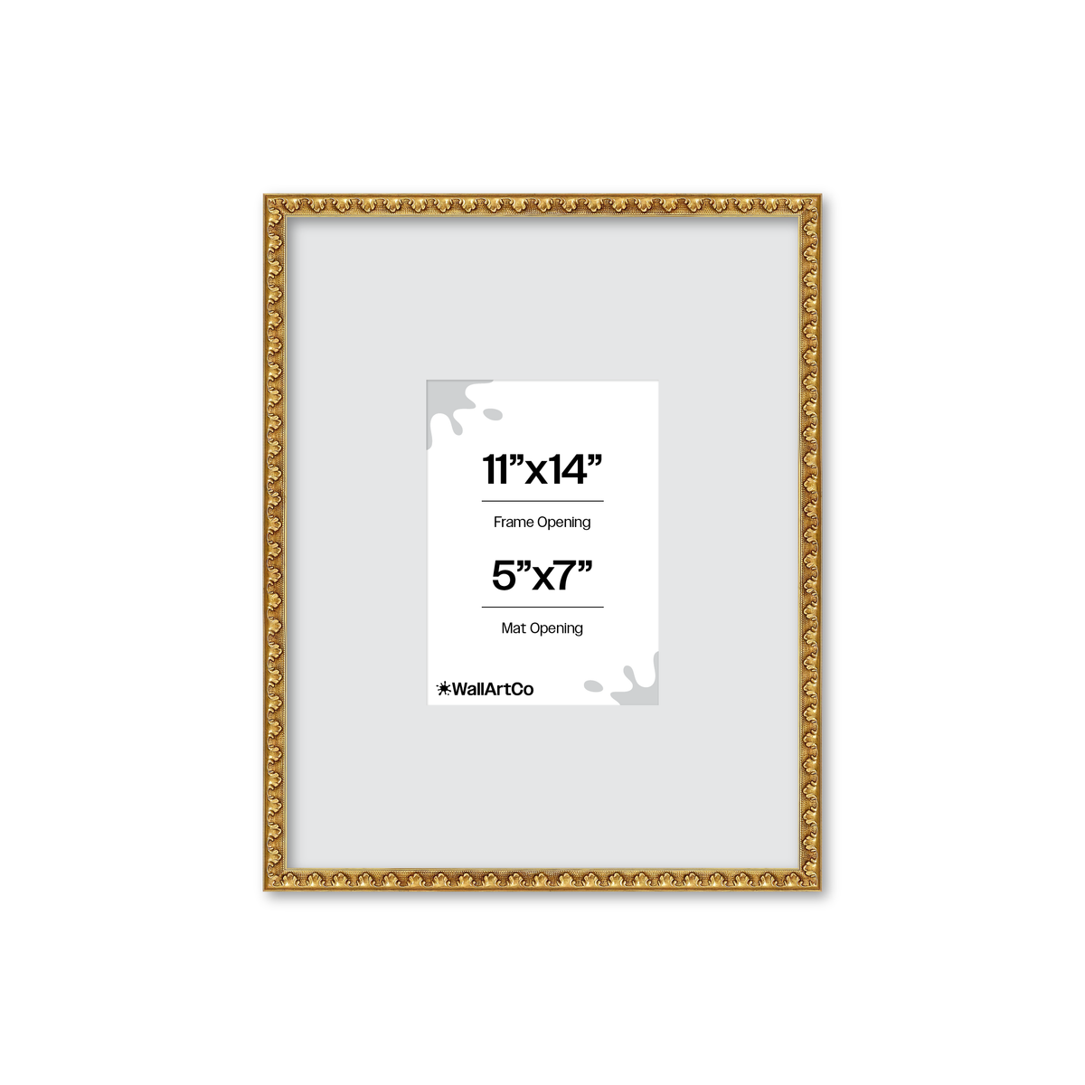 The Quiet Drama Gold Picture Frame