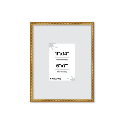 The Quiet Drama Gold Picture Frame