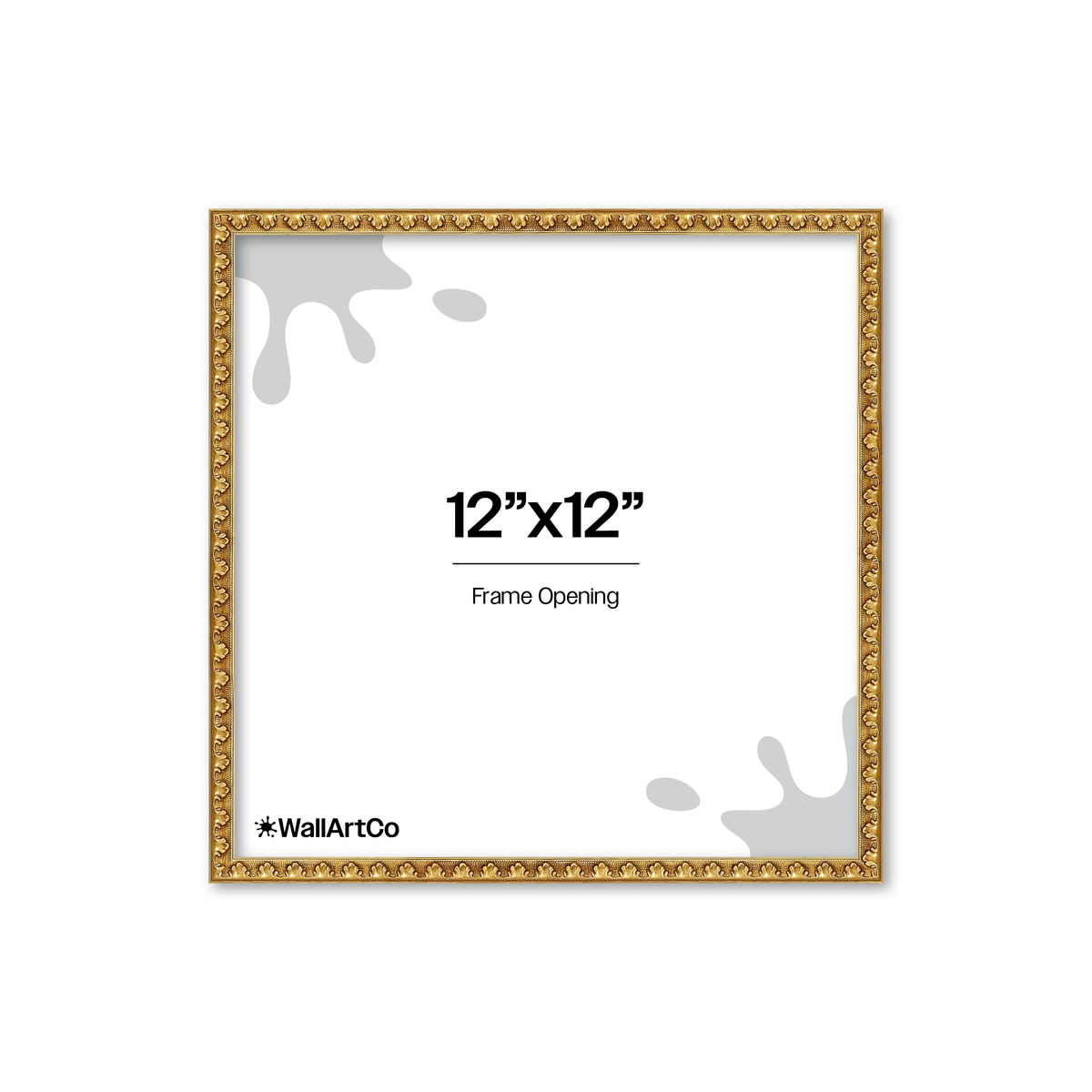 The Quiet Drama Gold Picture Frame