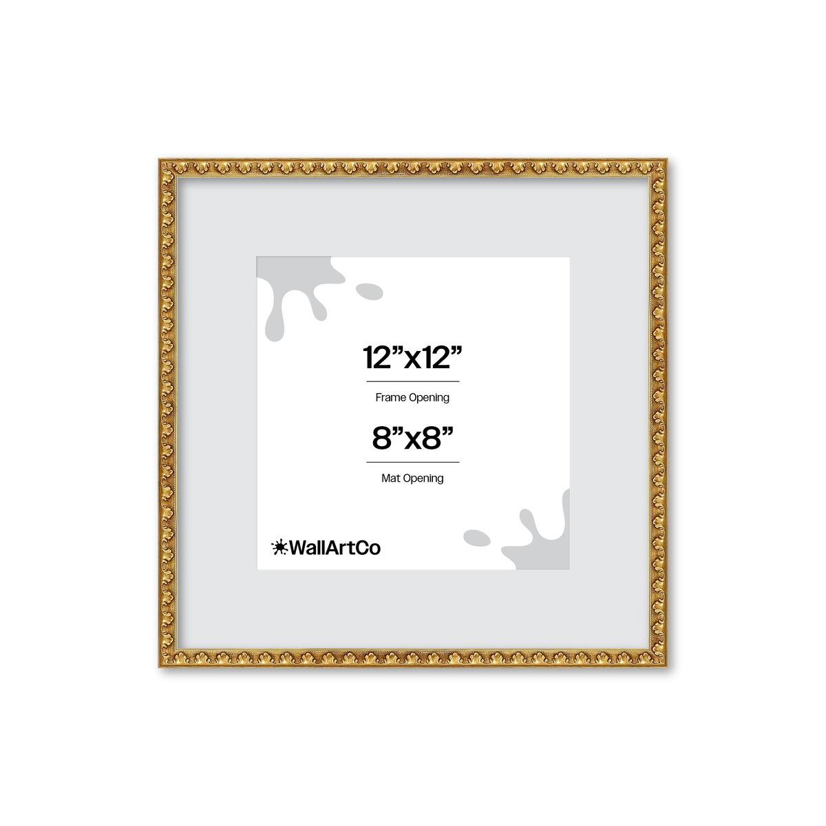 The Quiet Drama Gold Picture Frame