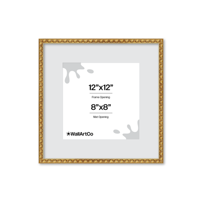 The Quiet Drama Gold Picture Frame