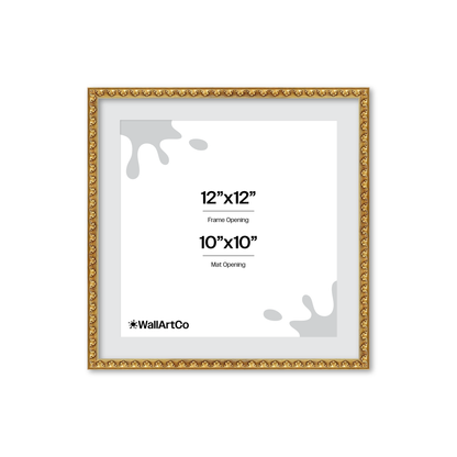 The Quiet Drama Gold Picture Frame