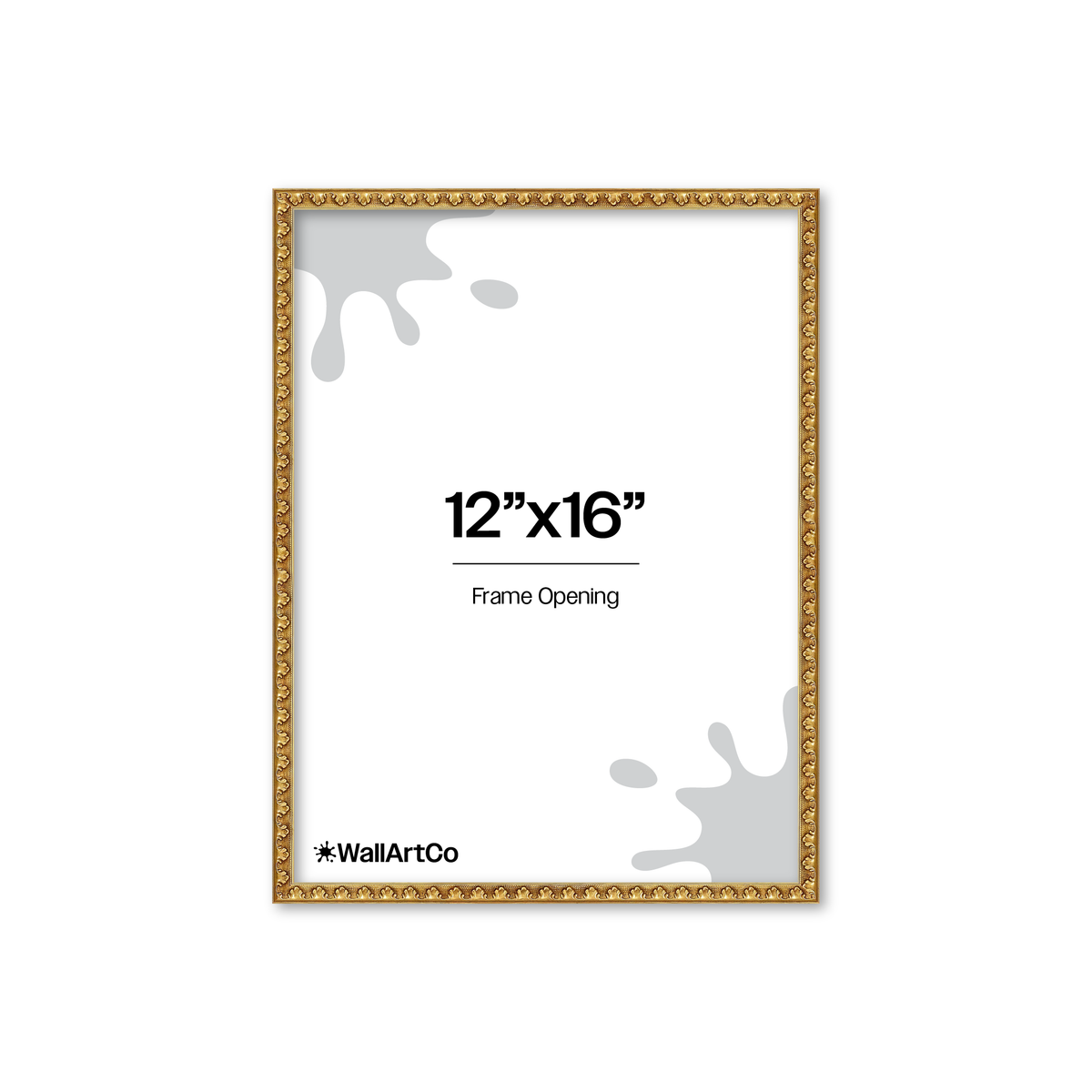 The Quiet Drama Gold Picture Frame