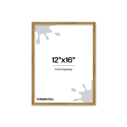 The Quiet Drama Gold Picture Frame
