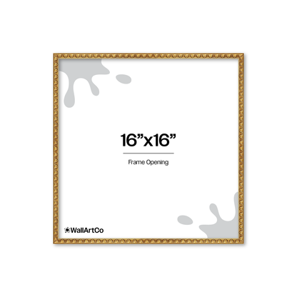 The Quiet Drama Gold Picture Frame