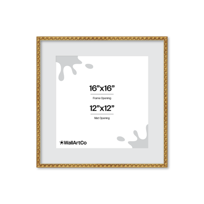 The Quiet Drama Gold Picture Frame