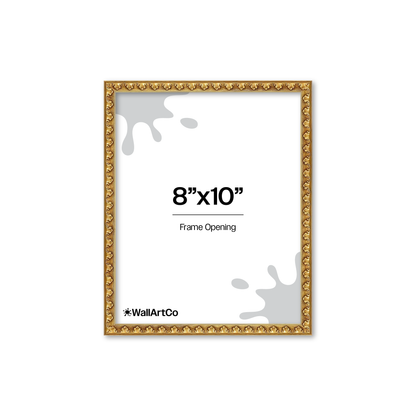 The Quiet Drama Gold Picture Frame