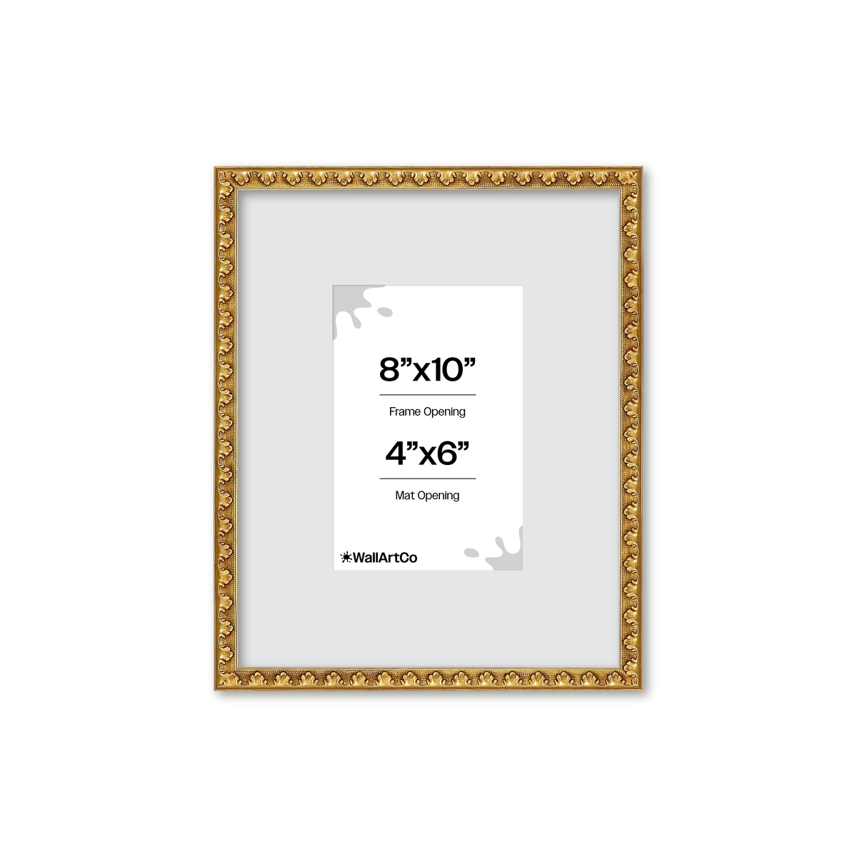 The Quiet Drama Gold Picture Frame