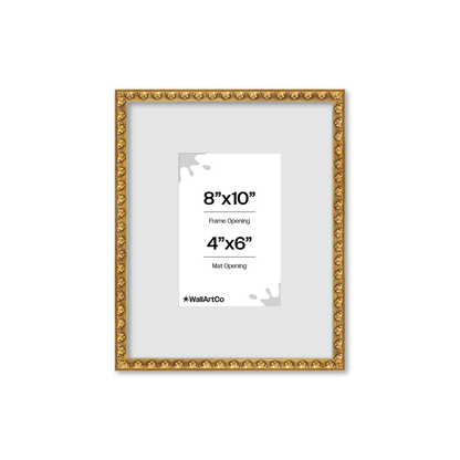 The Quiet Drama Gold Picture Frame
