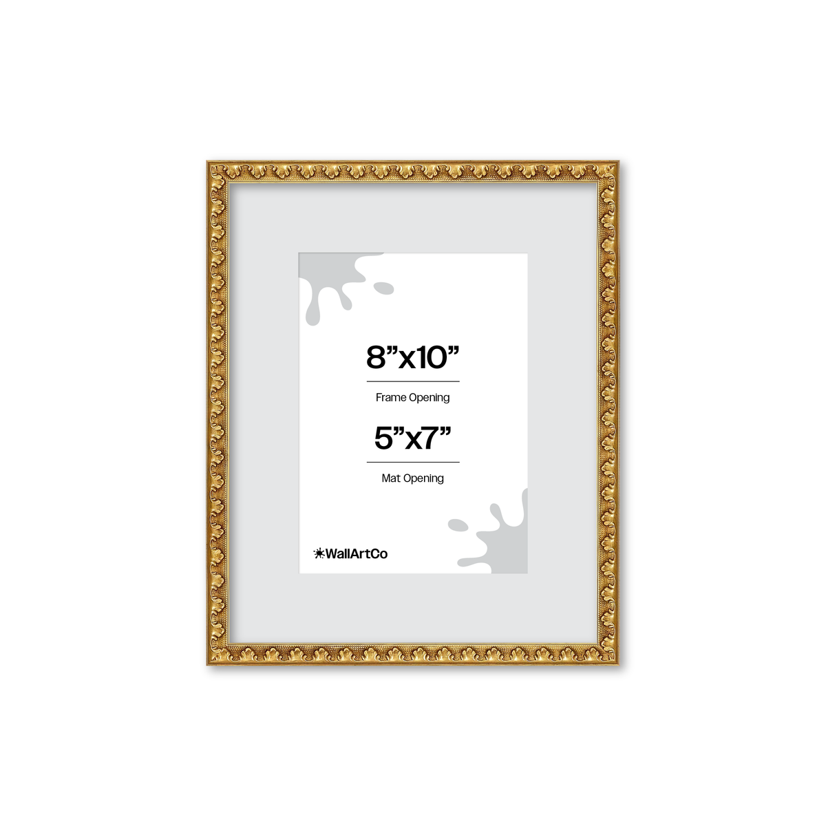 The Quiet Drama Gold Picture Frame