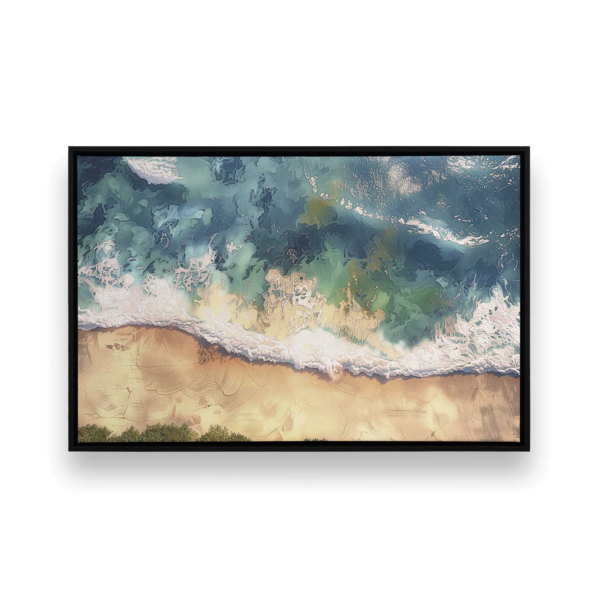 [Color:Satin Black], Picture of art in a Satin Black frame