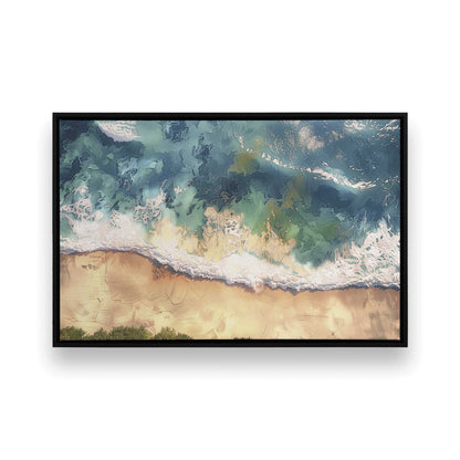 [Color:Satin Black], Picture of art in a Satin Black frame