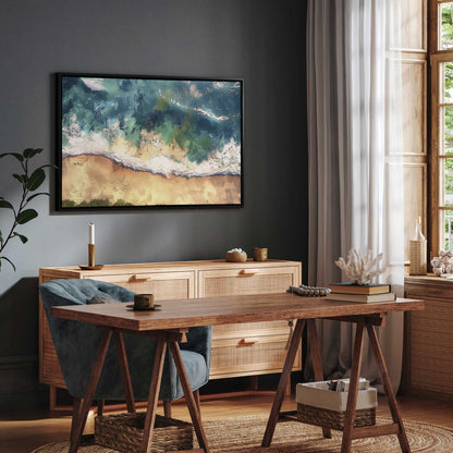 Waves and Sand Canvas Print