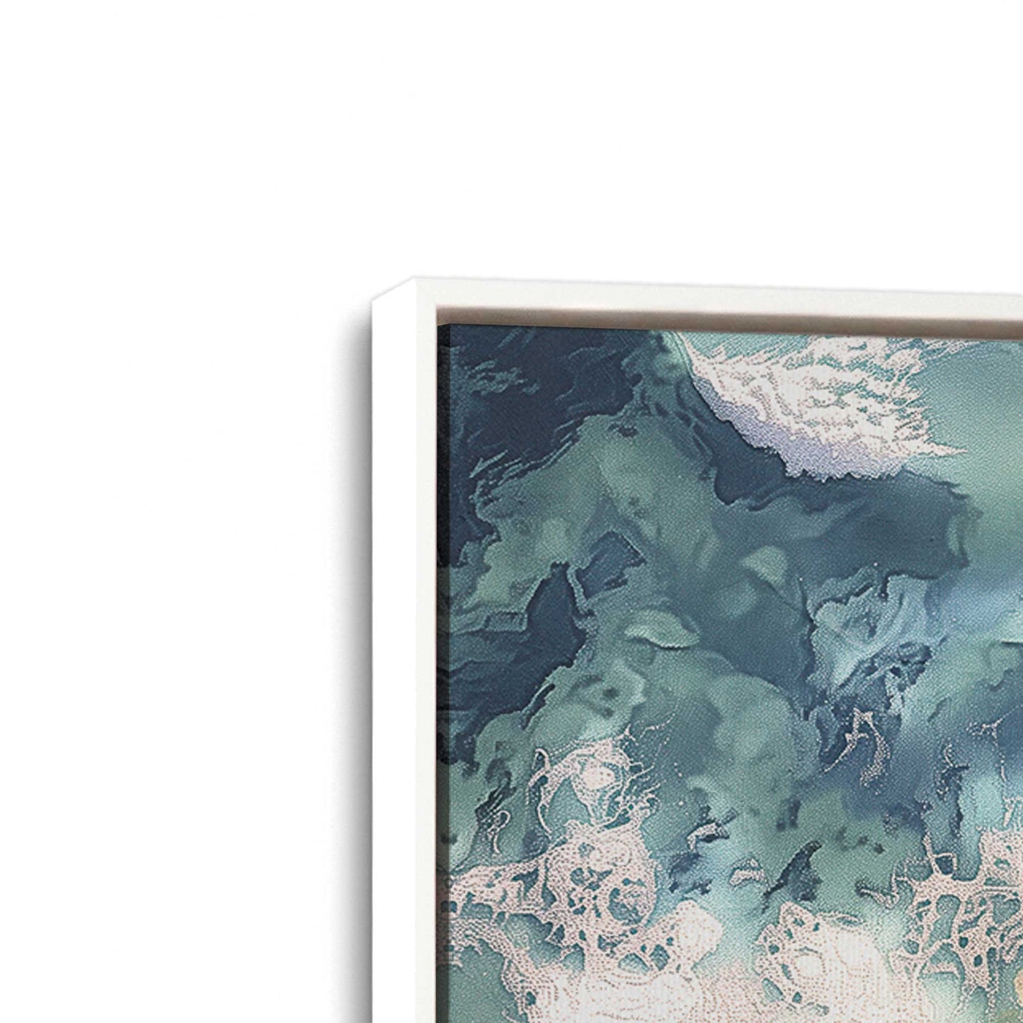 [Color:Opaque White], Picture of the corner of the art