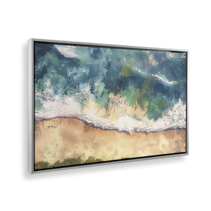 [Color:Polished Chrome], Picture of art in a Polished Chrome frame at an angle