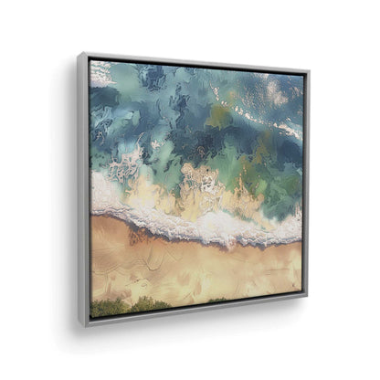 [Color:Polished Chrome], Picture of art in a Polished Chrome frame at an angle