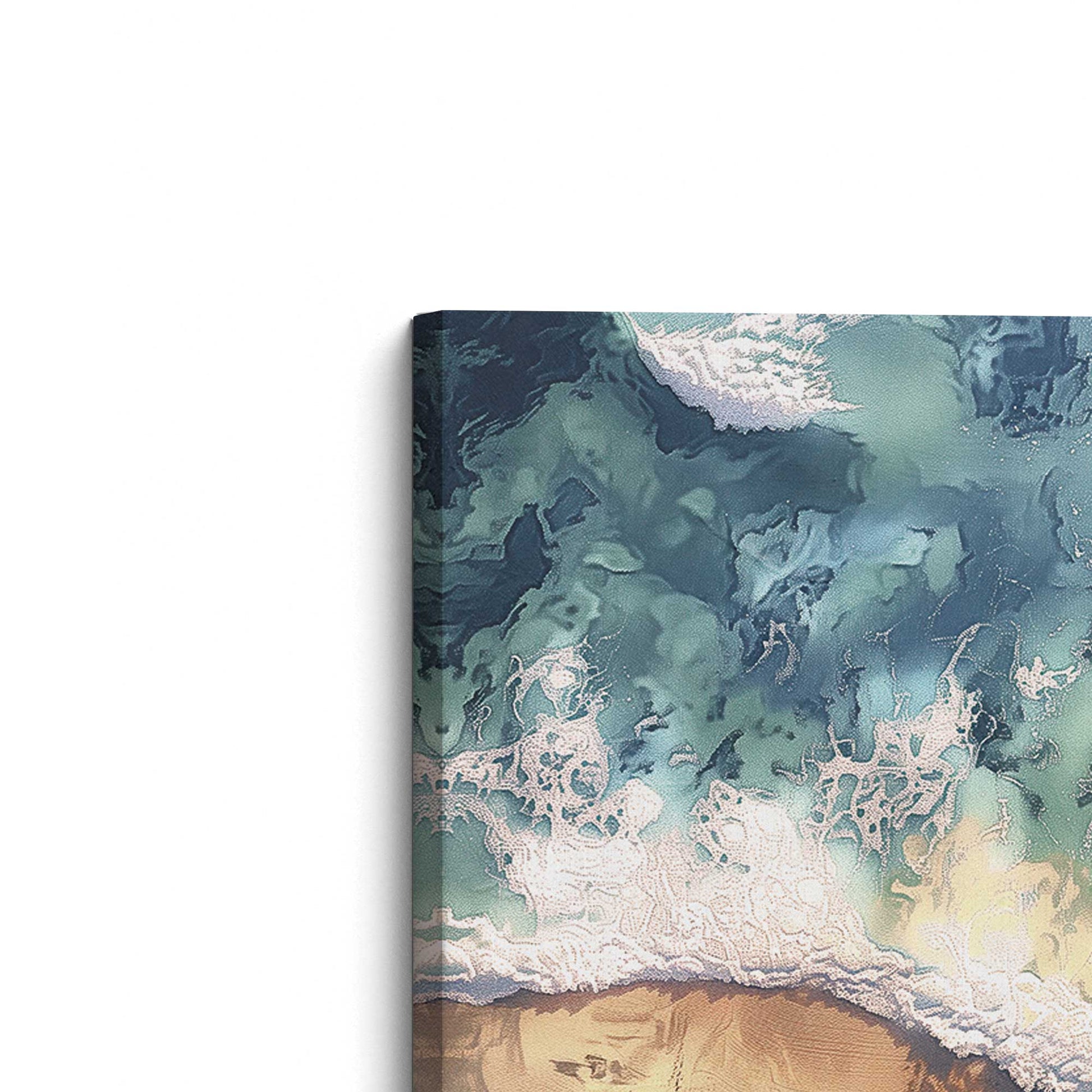 [Color:Stretched Canvas], Picture of the corner of the art