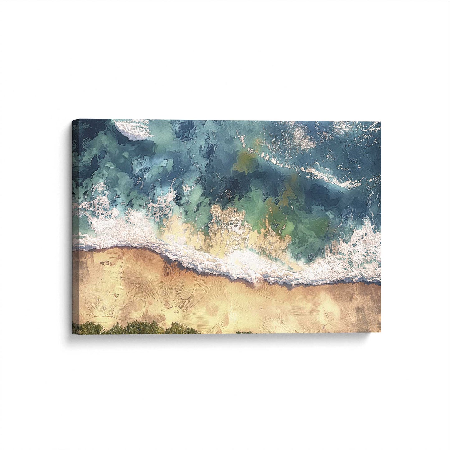 [Color:Stretched Canvas], Picture of art at an angle