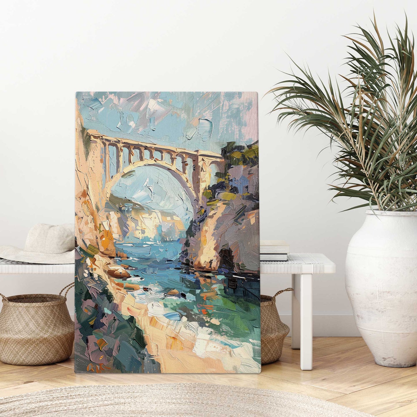 Bridge to the Coast Canvas Print