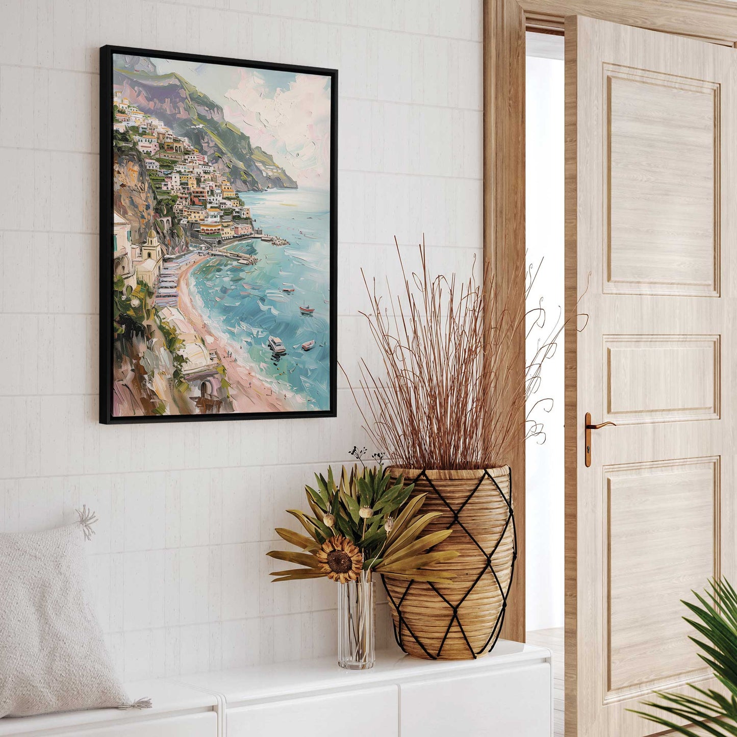 Dreamy Amalfi Coastline Canvas Print