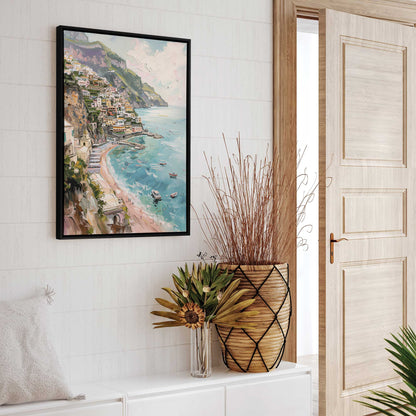 Dreamy Amalfi Coastline Canvas Print
