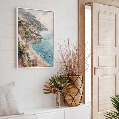 Dreamy Amalfi Coastline Canvas Print