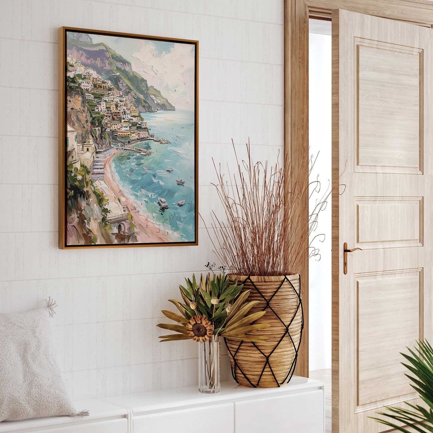 Dreamy Amalfi Coastline Canvas Print