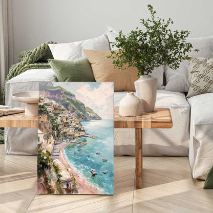 Dreamy Amalfi Coastline Canvas Print