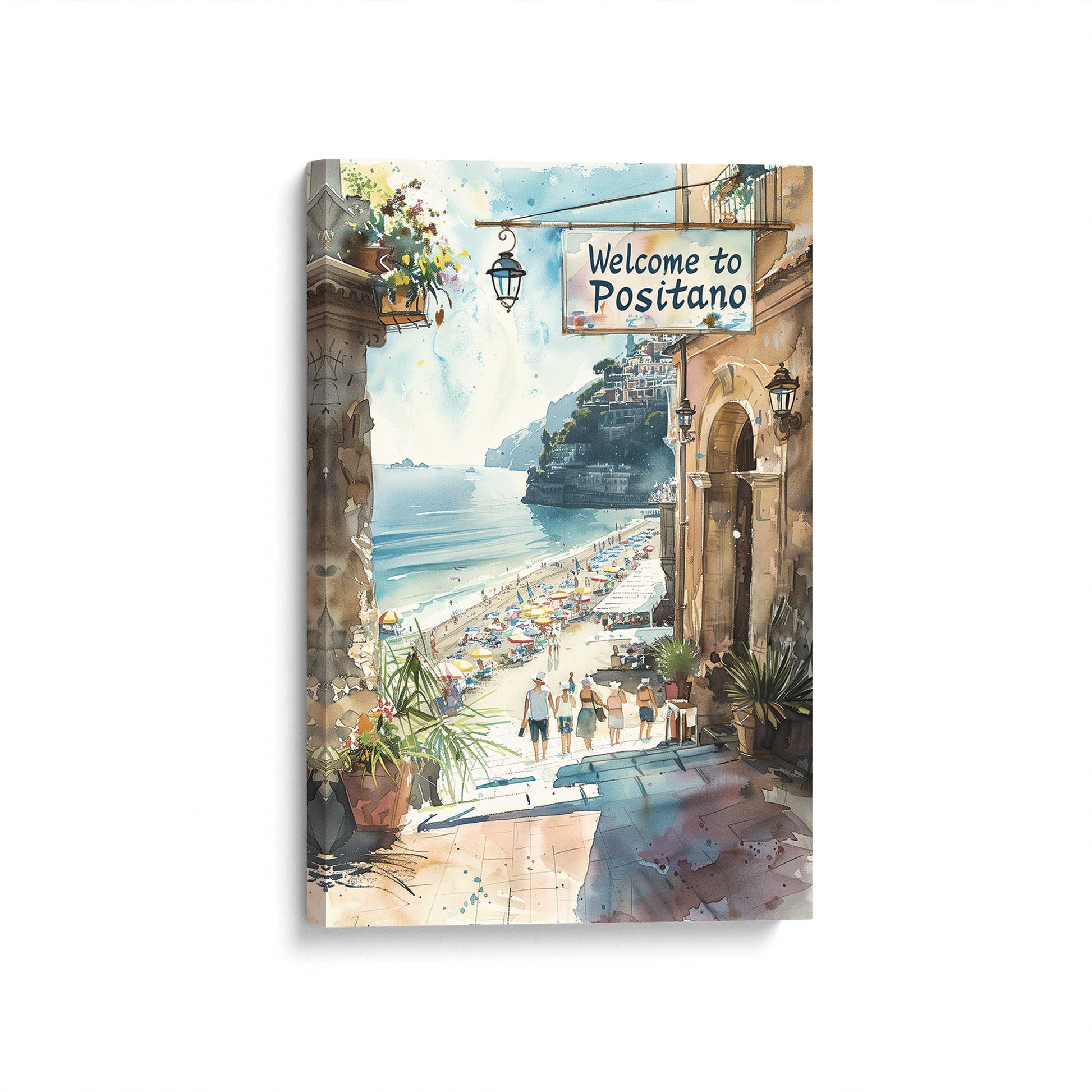 [Color:Stretched Canvas], Picture of art at an angle