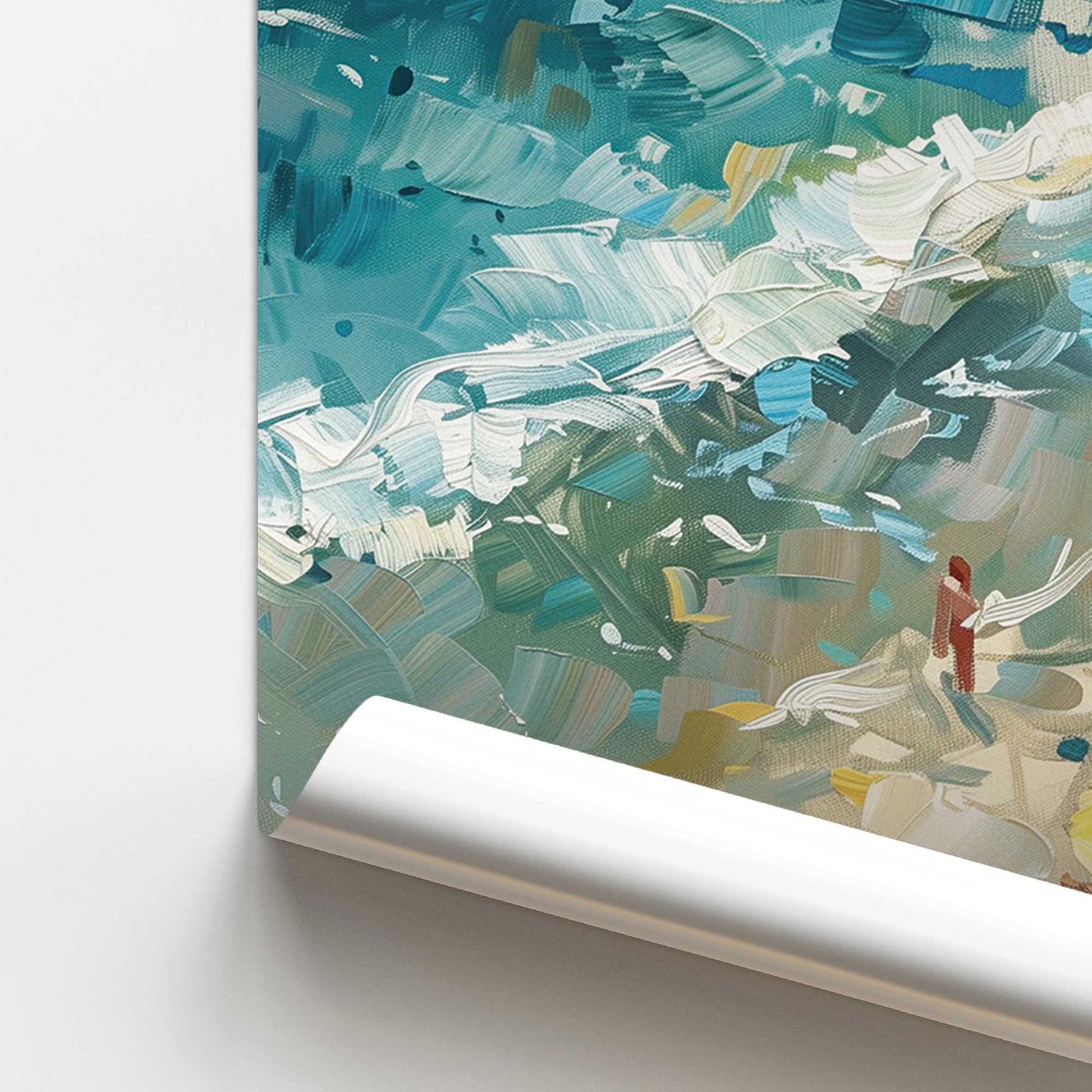 [color:Rolled Print], Picture of close up of art