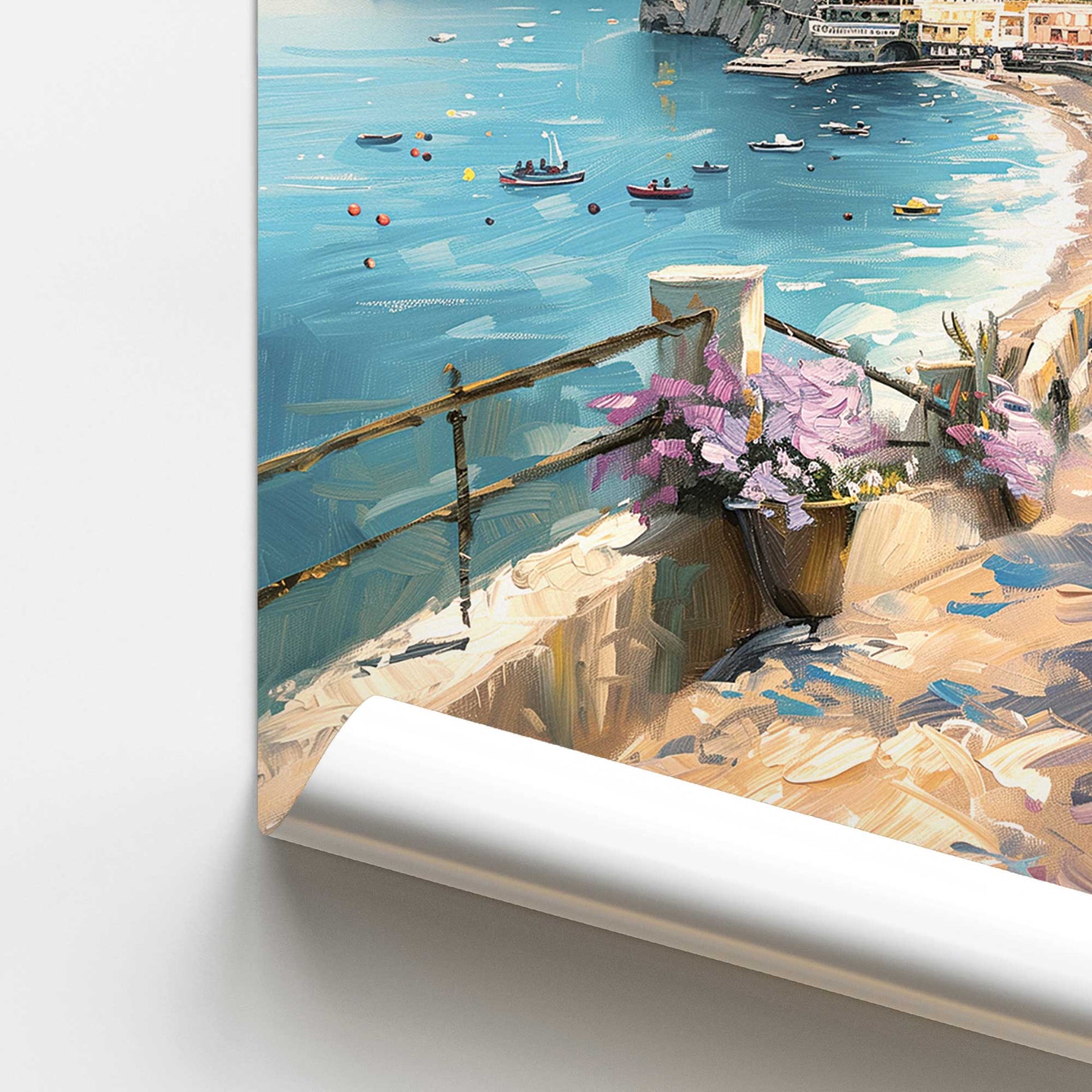 [color:Rolled Print], Picture of close up of art
