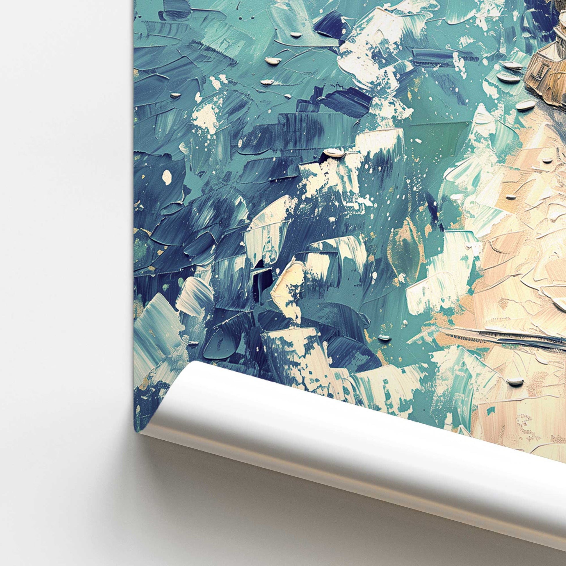 [color:Rolled Print], Picture of close up of art