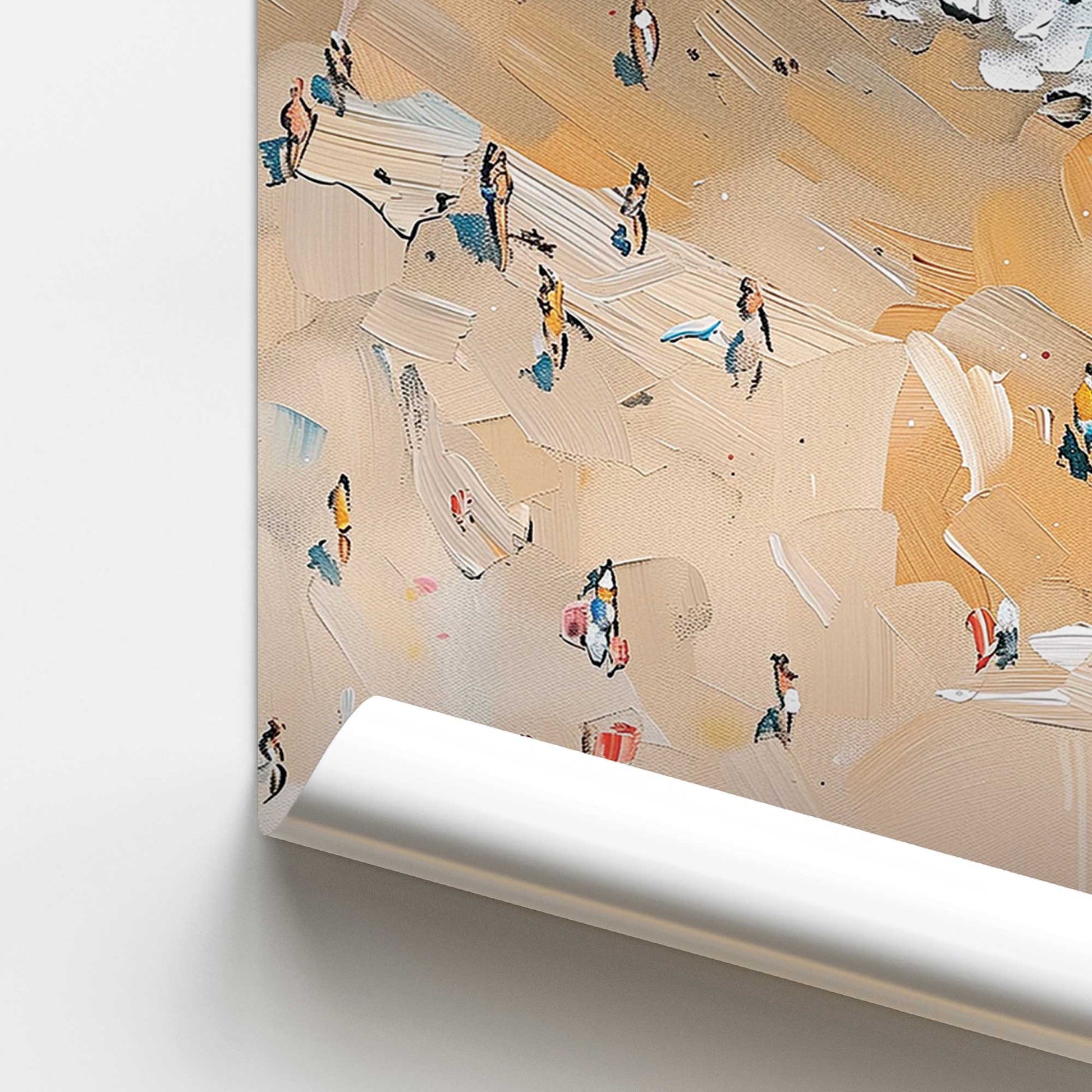 [color:Rolled Print], Picture of close up of art