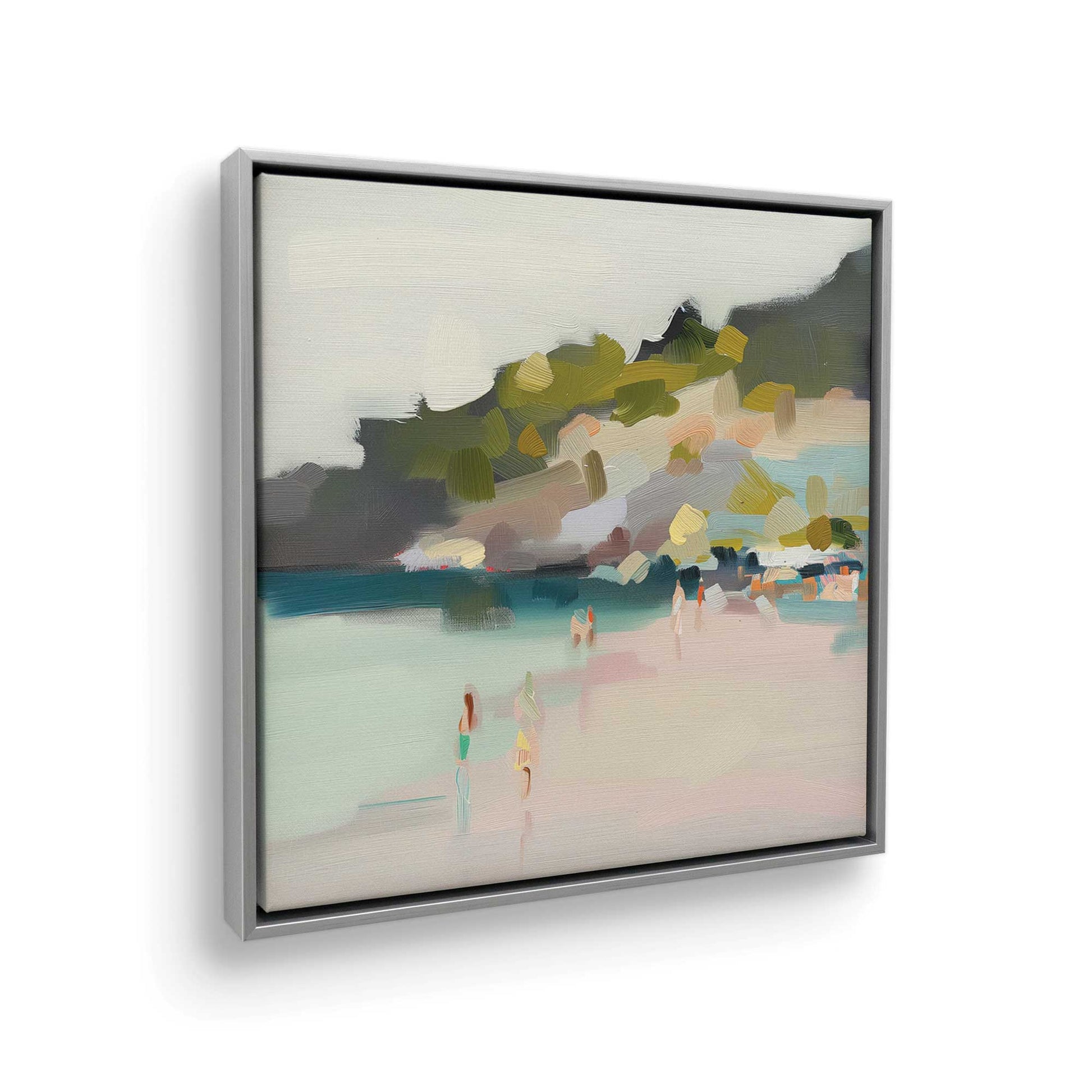 [Color:Polished Chrome], Picture of art in a Polished Chrome frame at an angle