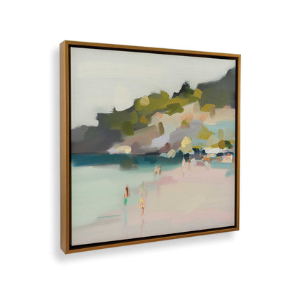 [Color:Polished Gold], Picture of art in a Polished Gold frame at an angle