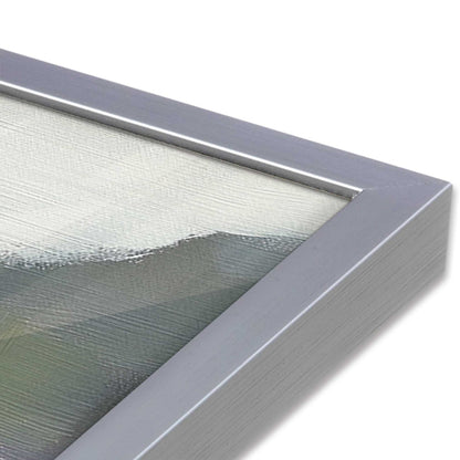 [Color:Polished Chrome], Picture of art in a Polished Chrome frame of the corner