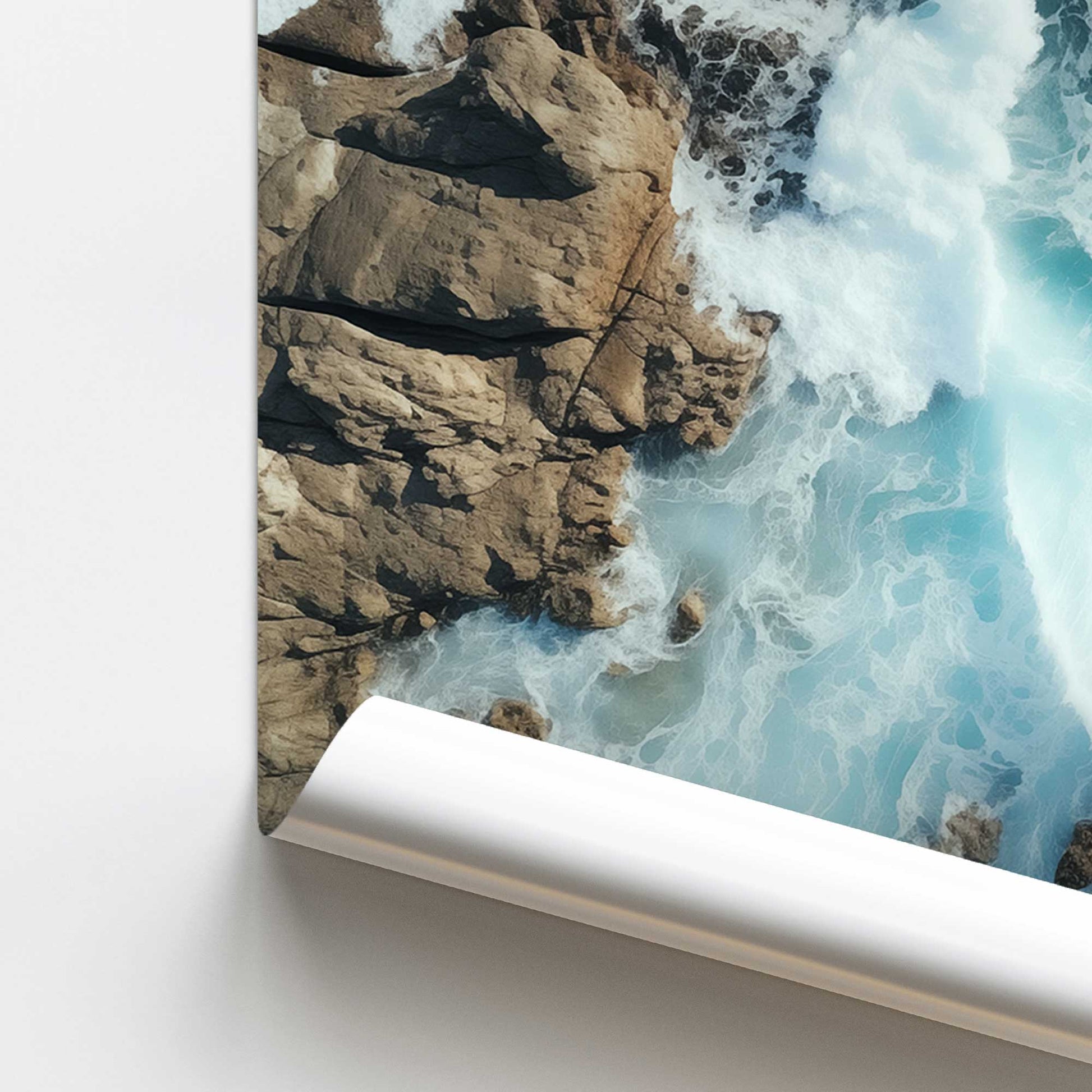 [color:Rolled Print], Picture of close up of art