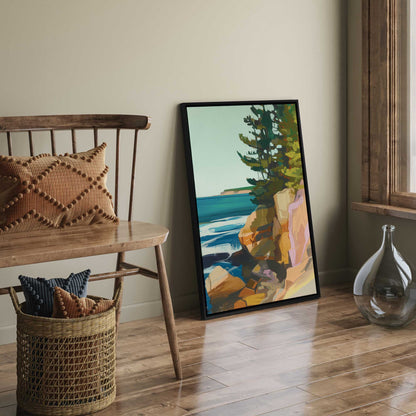 Rocky Shoreline View II Canvas Print