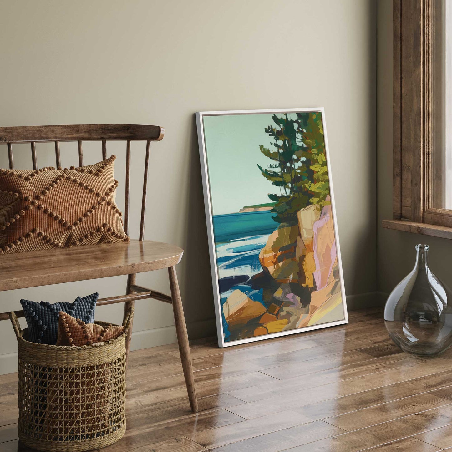 Rocky Shoreline View II Canvas Print