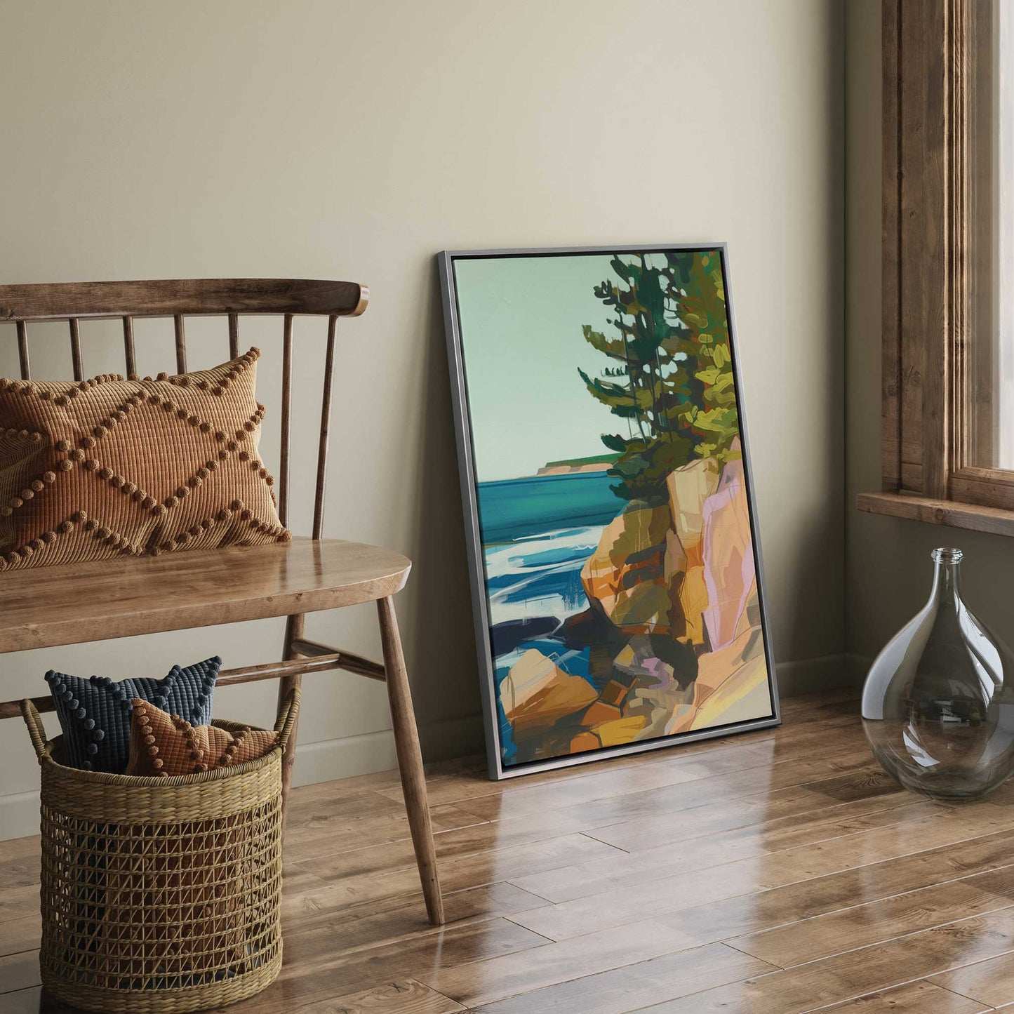 Rocky Shoreline View II Canvas Print