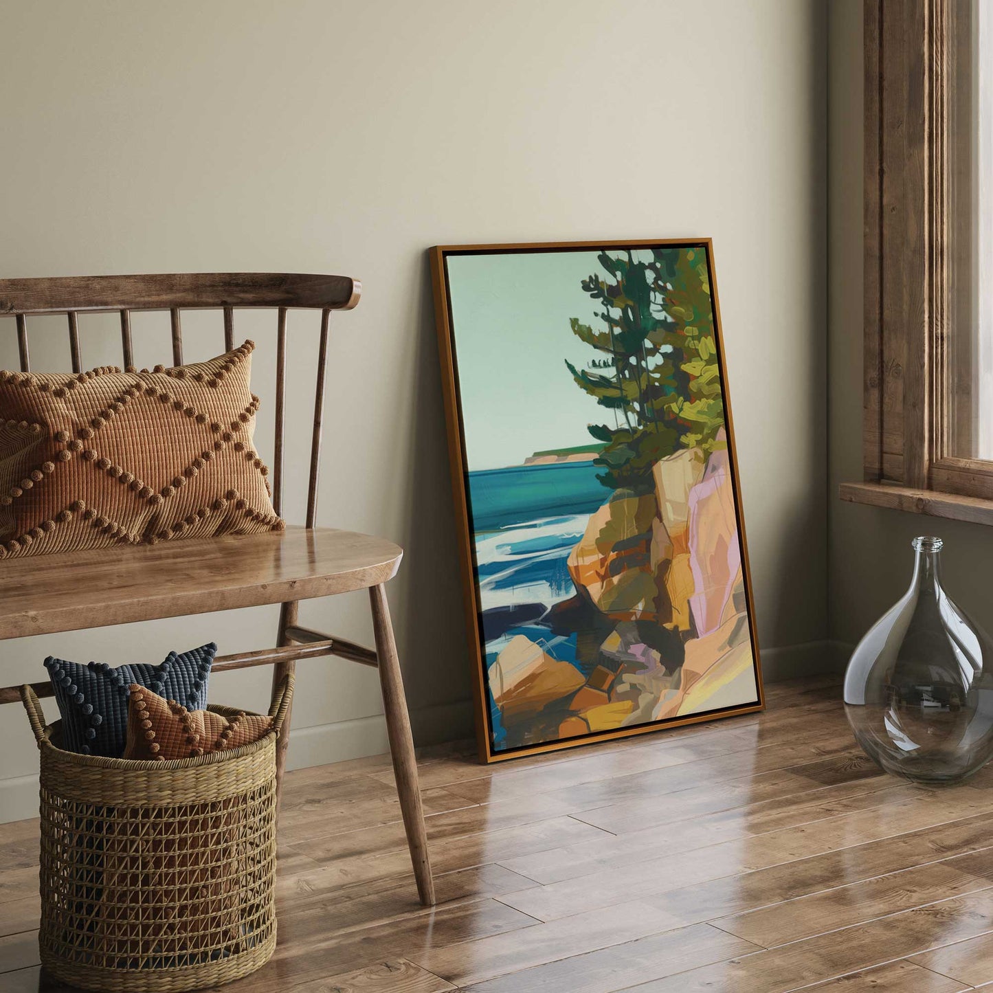 Rocky Shoreline View II Canvas Print