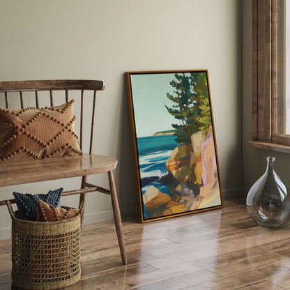 Rocky Shoreline View II Canvas Print