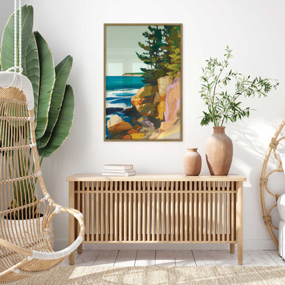 Rocky Shoreline View II Art Print
