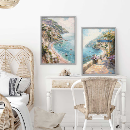 Colors of the Italian Coast Art Print, Set of 2