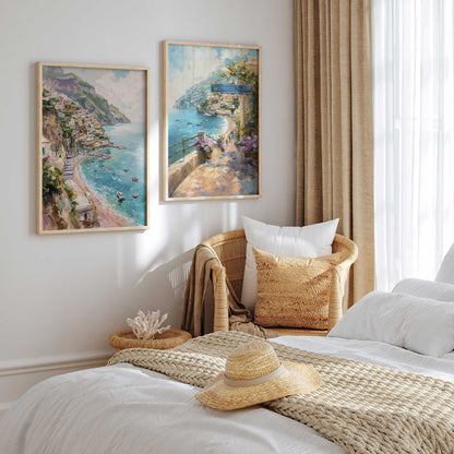 Colors of the Italian Coast Art Print, Set of 2