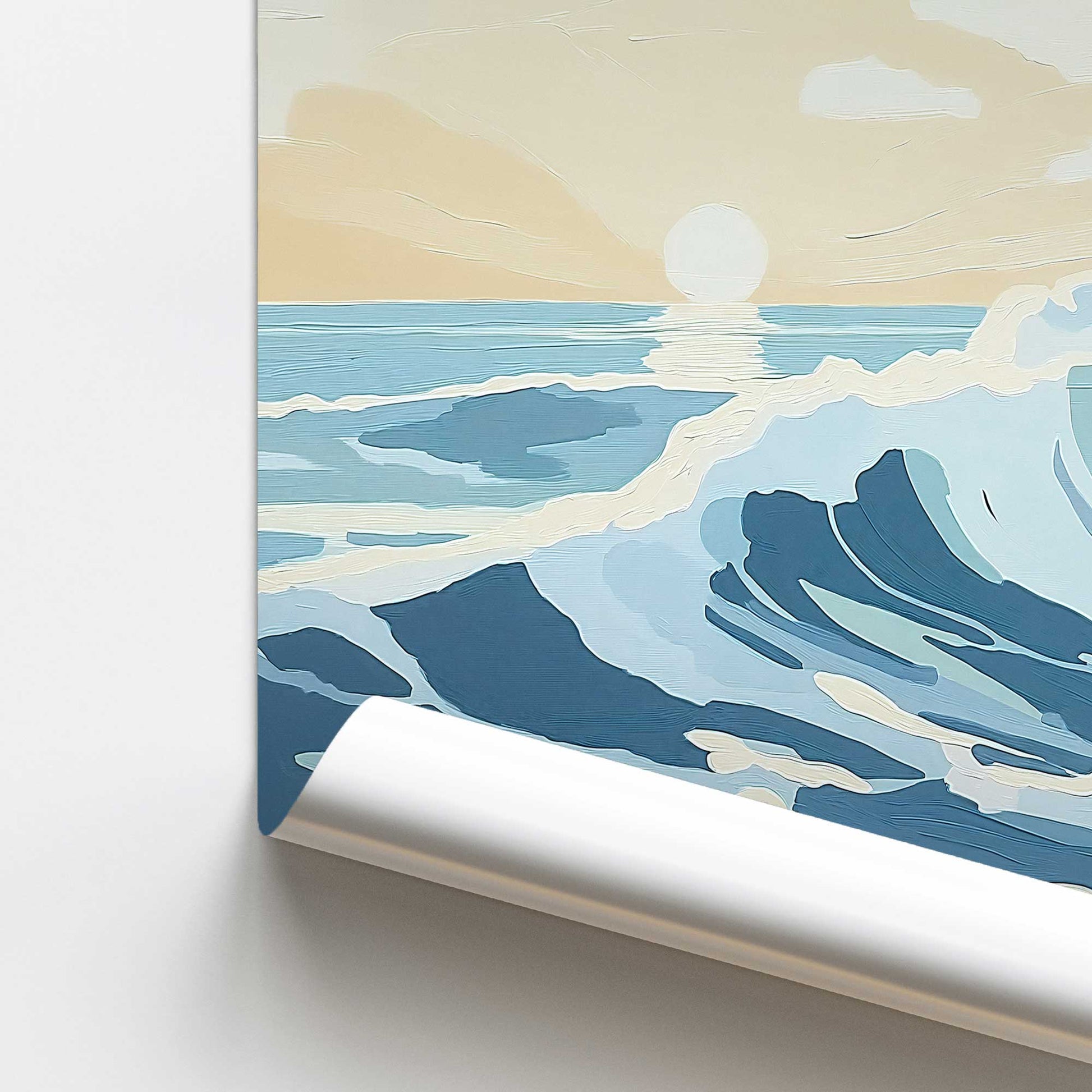 [color:Rolled Print], Picture of close up of art