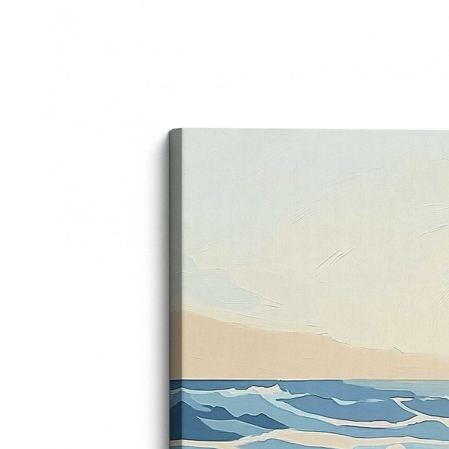 [Color:Stretched Canvas], Picture of art at an angle