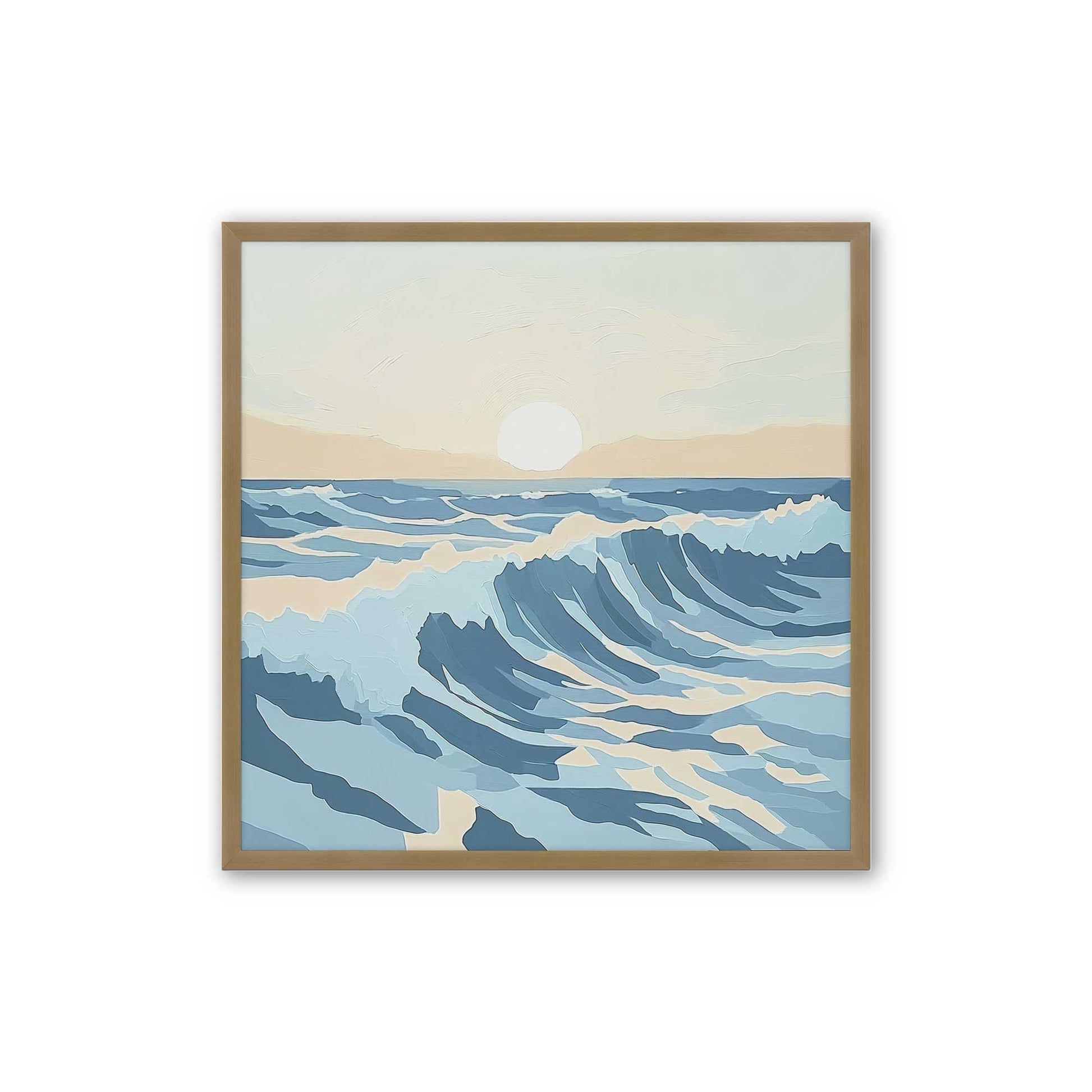[Color:Brushed Gold], Picture of art in a Brushed Gold frame