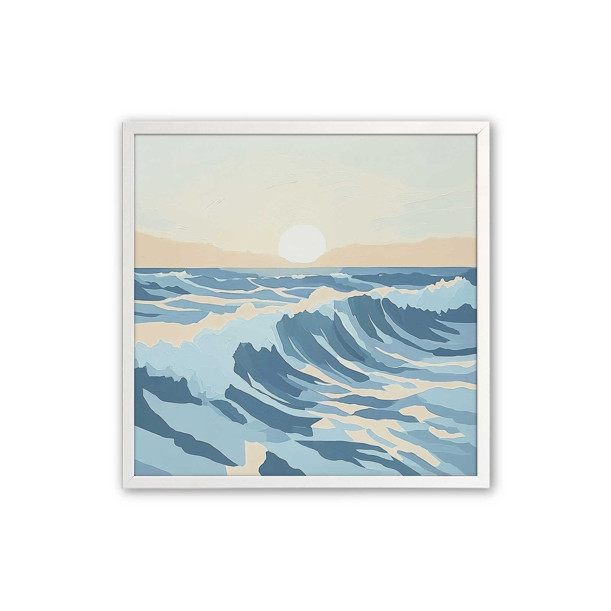 [Color:Opaque White], Picture of art in a Opaque White frame