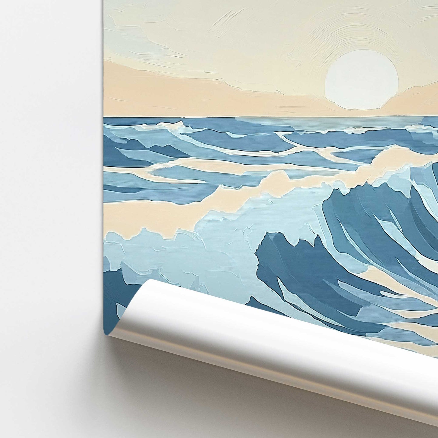 [color:Rolled Print], Picture of close up of art